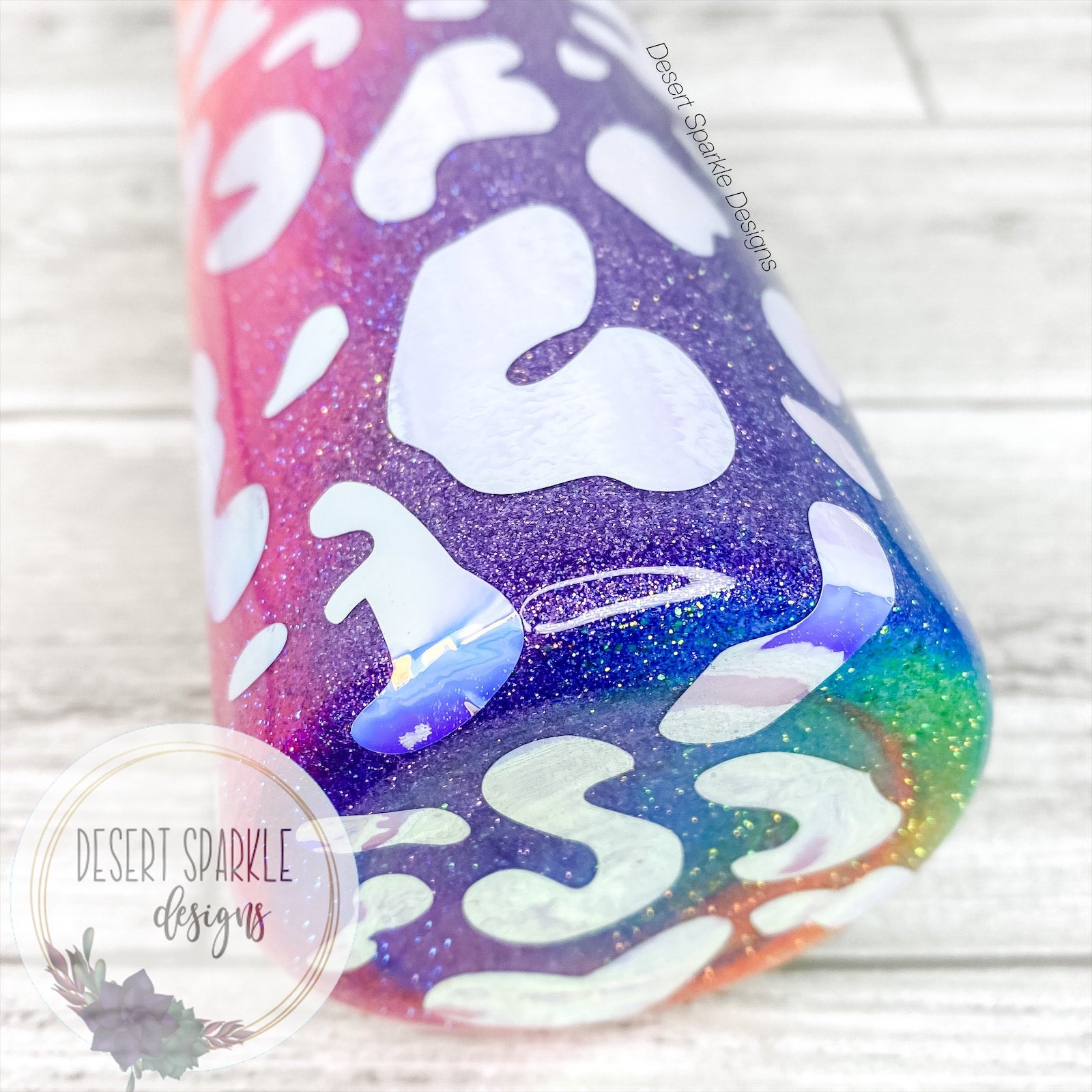 Glitter Leopard Tumbler Design. Graphic by NadineStore · Creative Fabrica